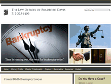 Tablet Screenshot of bradforddavislaw.com